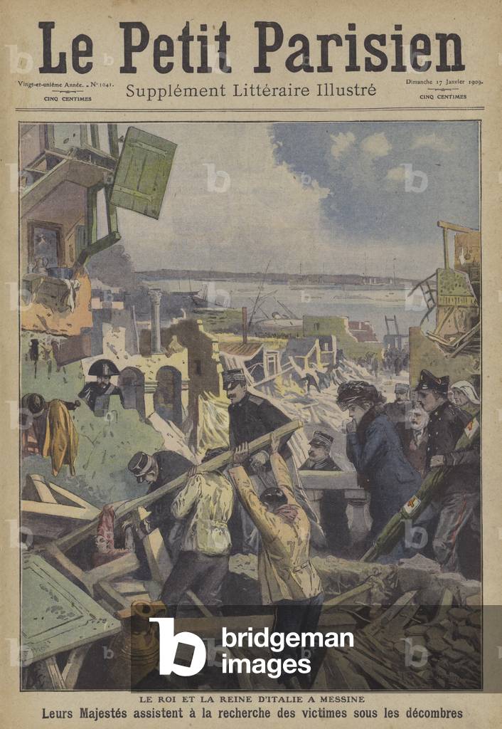 The 1908 Messina Earthquake by Carrey, b/w