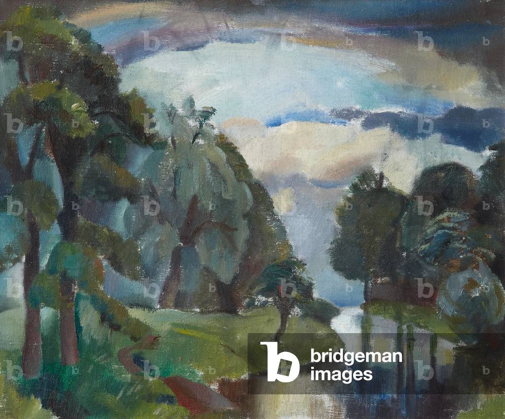Bild von Gemälde "Park on the Tyne" 1924 von William George Gillies