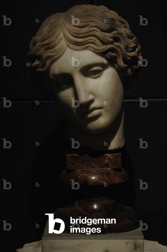 Leiterin eines Amazonas. Marmor. Kopie aus einem Original des 5. Jahrhunderts v. Chr. Kapitolinmuseen. Rom. It
