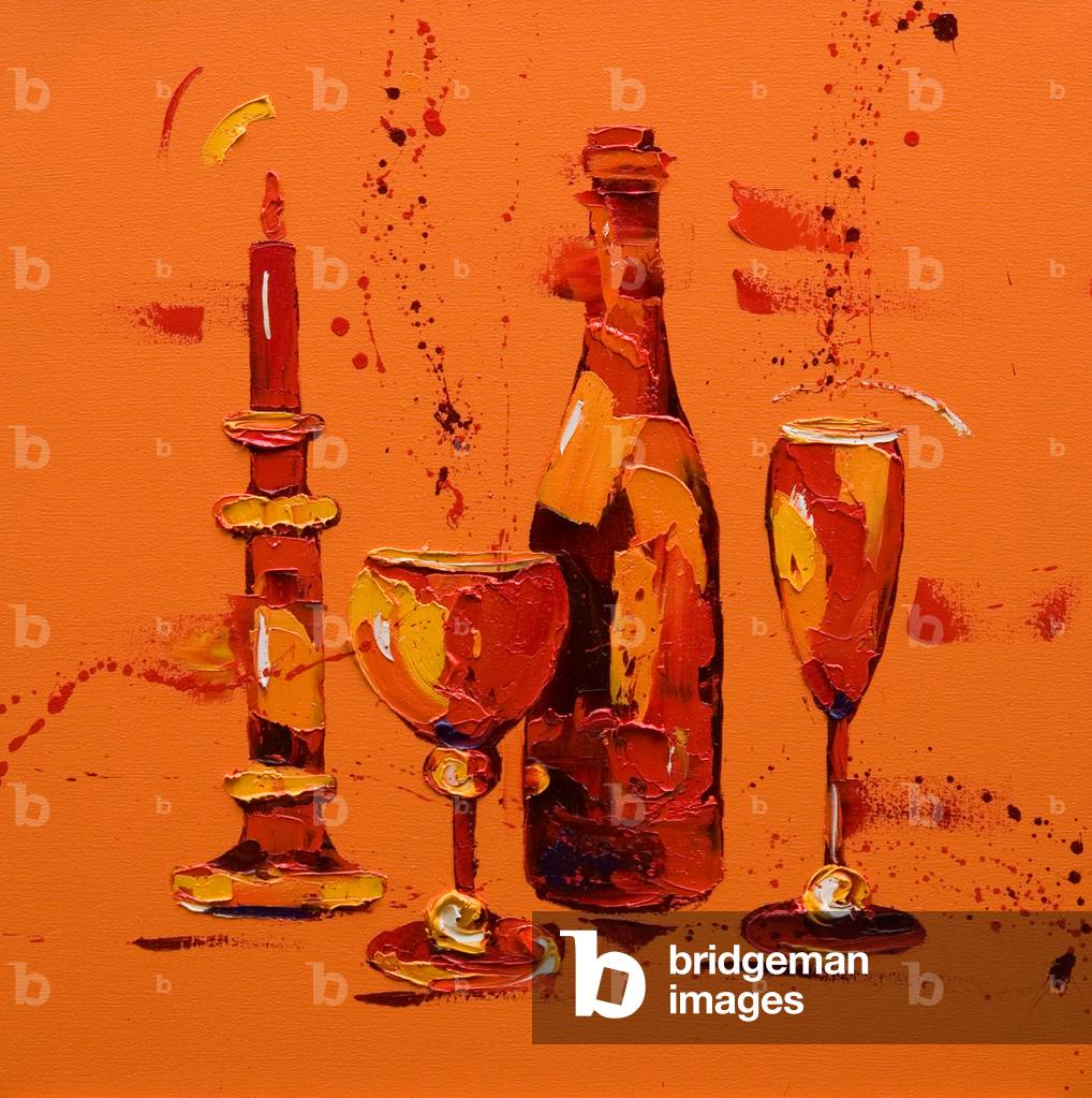 Image de Peinture représentant Nature morte en orange 2005 par Penny Warden
