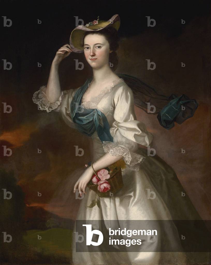 Porträt von Abigail Erving Scott, 1760 (öl auf leinwand)