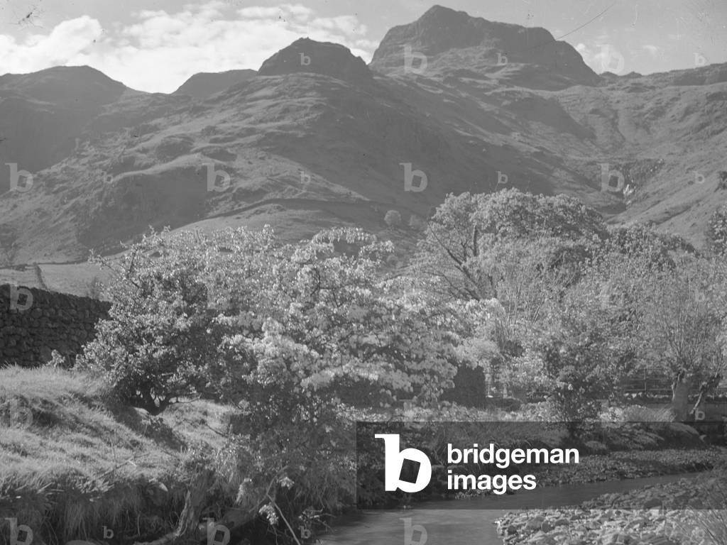 Immagine di Fotografia "Vista su ruscello" 1930 di Joseph Hardman, b/w