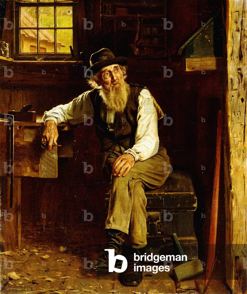 Immagine di Dipinto "Vivere nel passato" di John George Brown