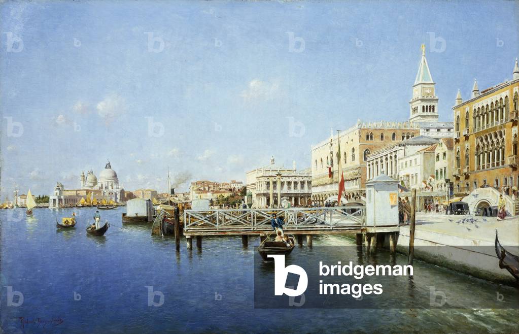 Ein Blick auf Venedig (öl auf leinwand)