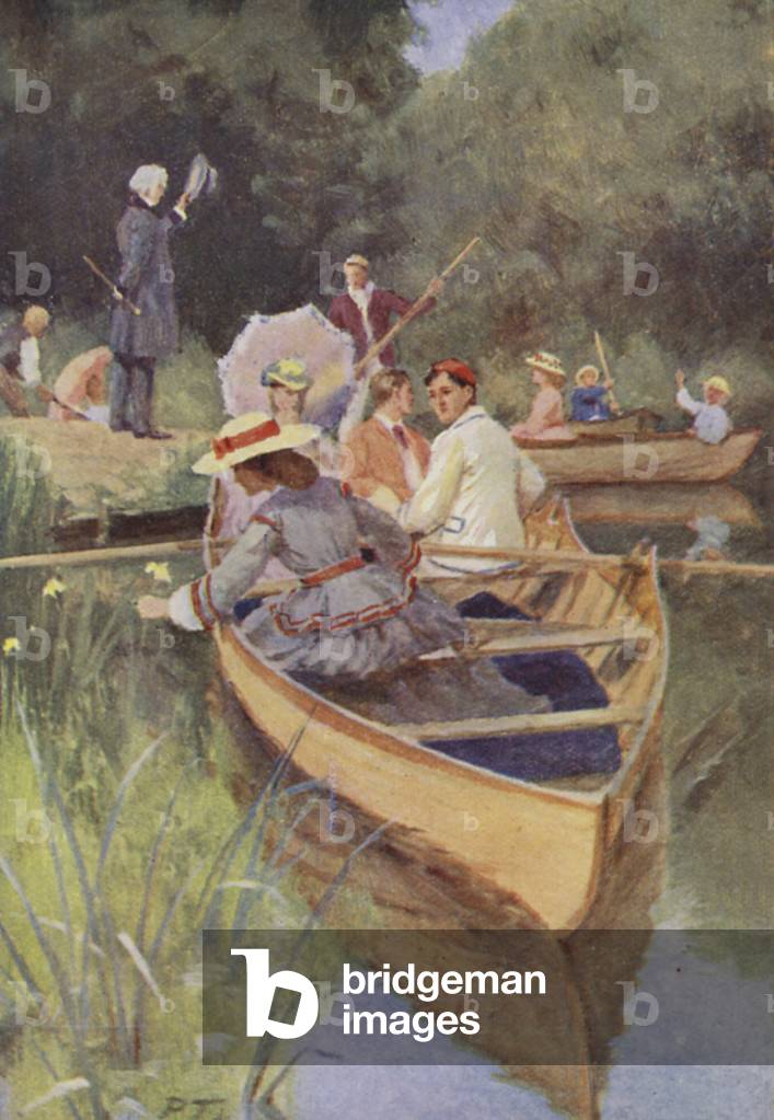 Bild von Buch "Illustration für kleine Frauen von Louis M Alcott (Farbe litho)" von Percy Tarrant