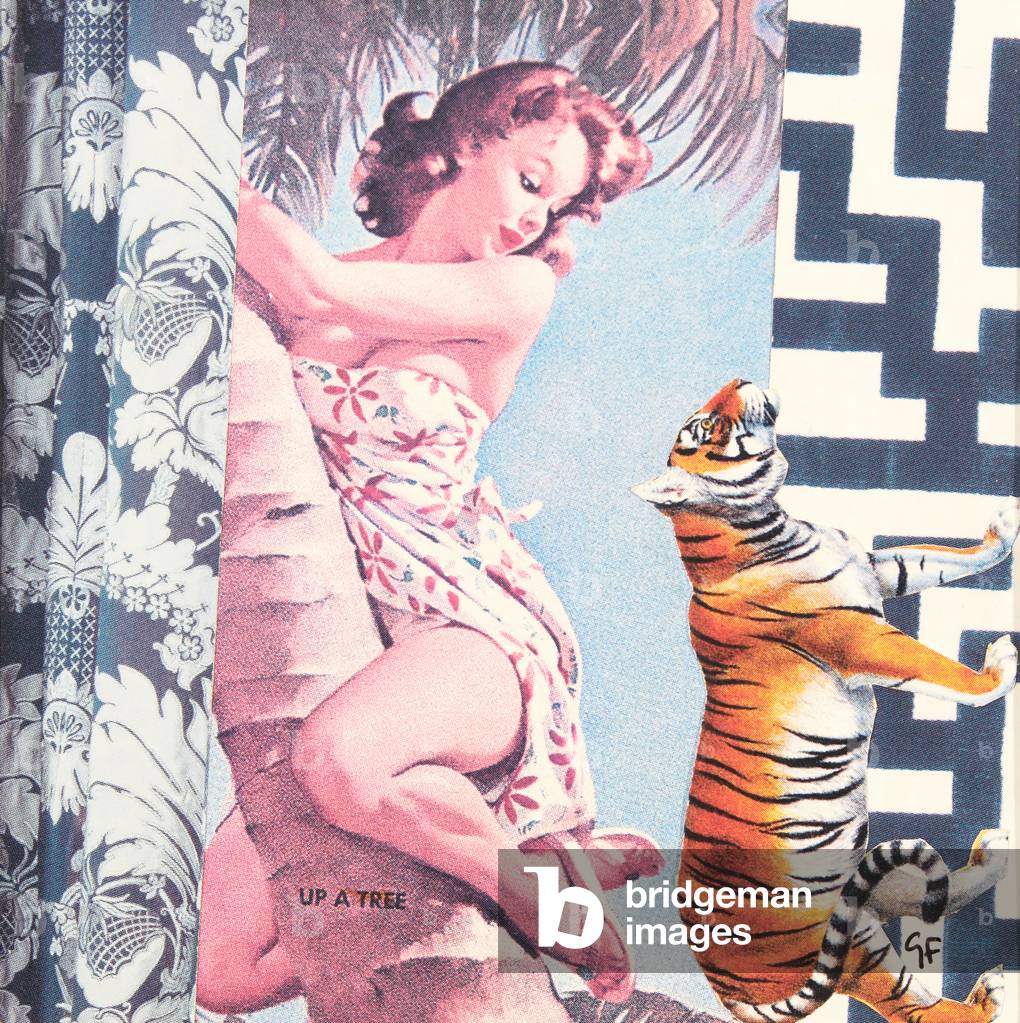 "Kletterndes Mädchen mit Tiger" 2016 von Genevieve French