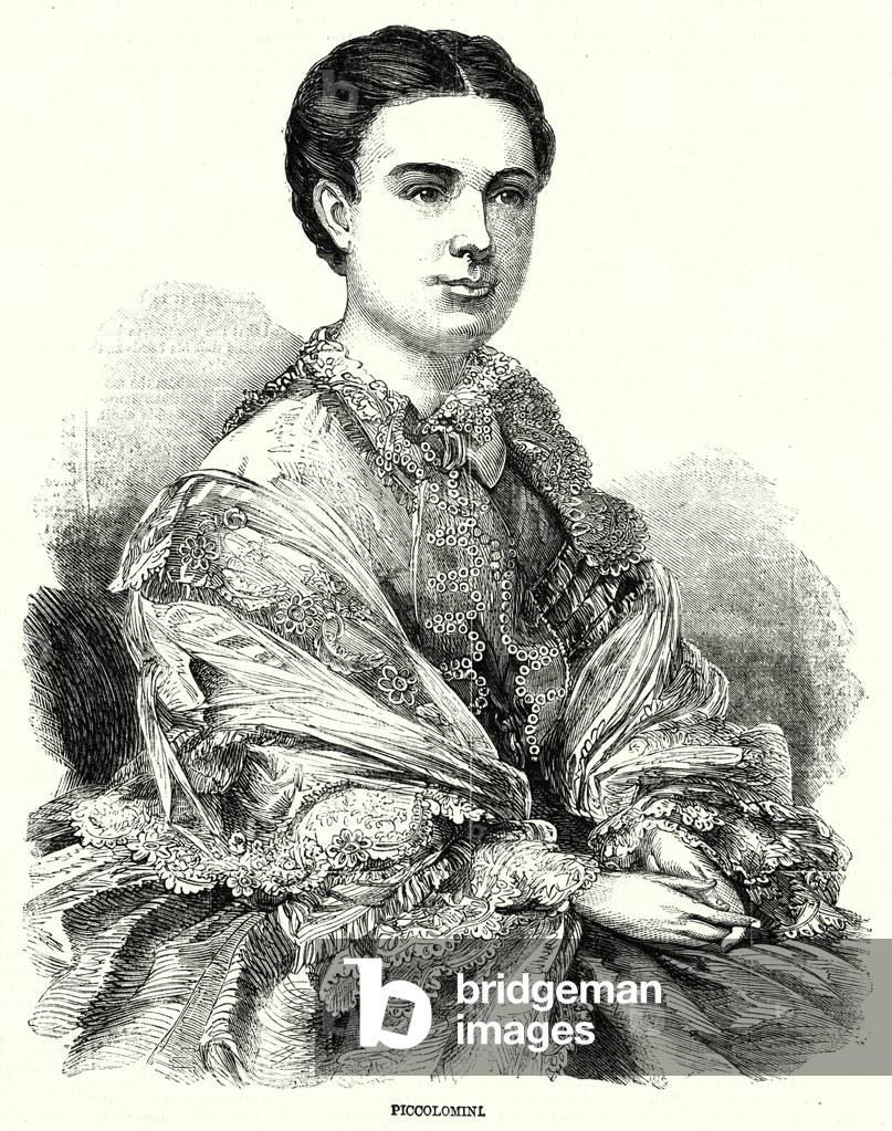 "Piccolomini (Gravur)" von English School, b/w
