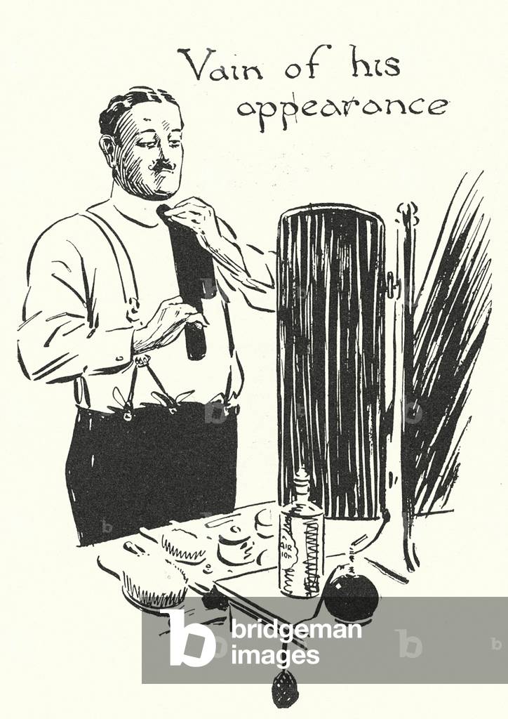 Männliche Eitelkeit (Litho)