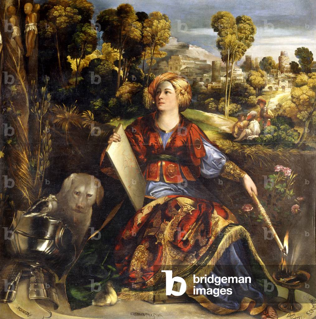 Image de Peinture représentant Circe (huile sur toile) par Dosso Dossi