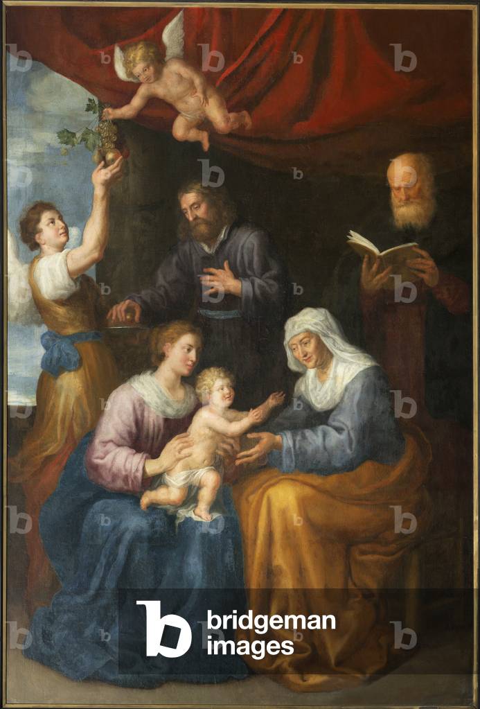 Immagine di Dipinto "Chiesa parrocchiale (Decanale Onze-Lieve-Vrouwekerk). Pittura. «La verginità di Sainte An