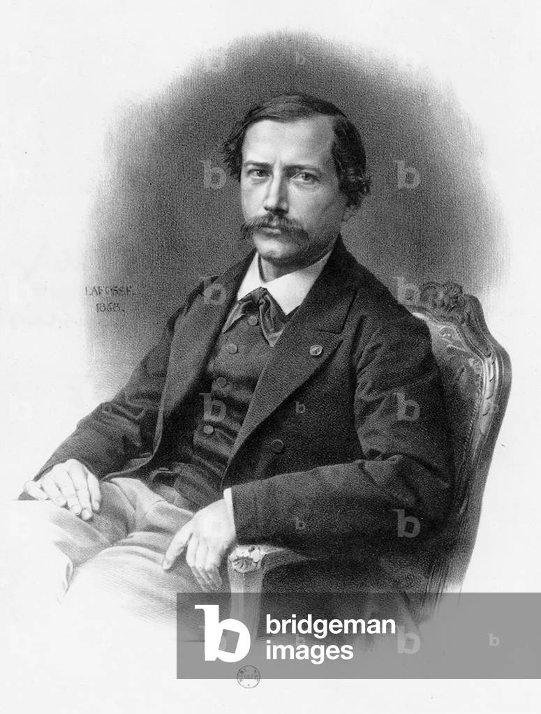 Marcelin Berthelot (1827-1907) Französisch Chemiker und Politiker, Gravur von Lafosse, 1868