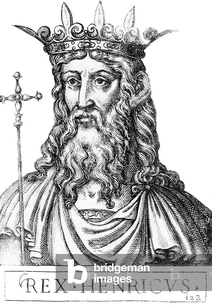 Bild von Gravur "Deutschland: Heinrich II. (974-1024)" 1583, b/w