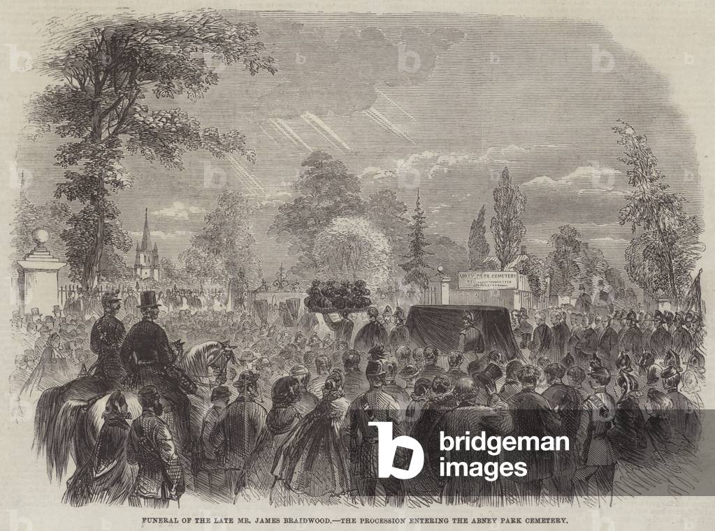 "Beerdigung des verstorbenen Herrn James Braidwood" von English School