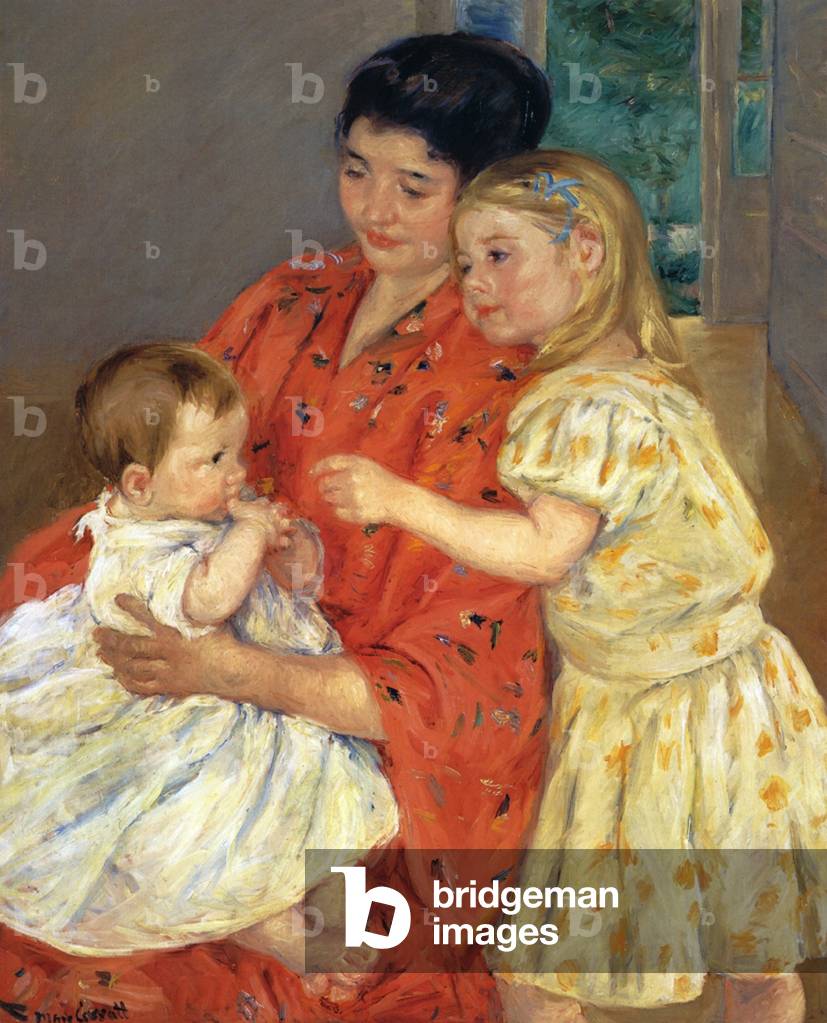 Immagine di Dipinto "madre e sarah con Antartico bambino", 1901 di Mary Stevenson Cassatt