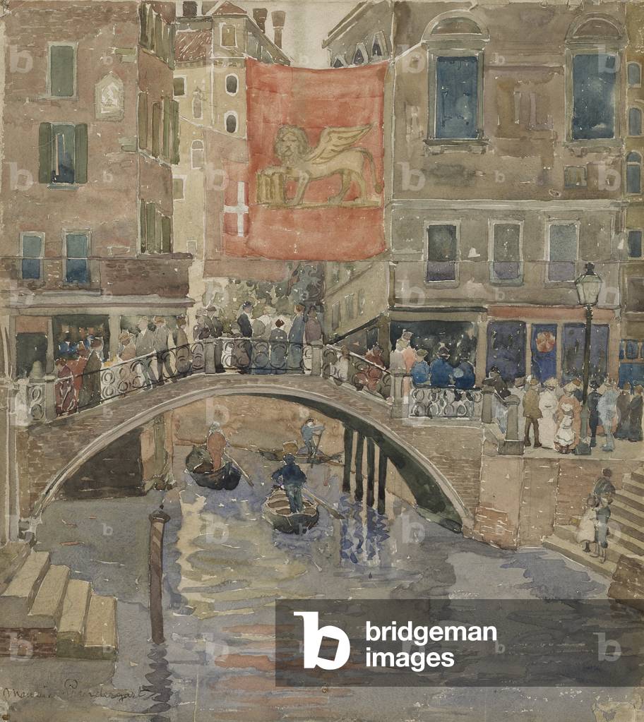 Venedig, um 1898-99 (w/c & graphite auf gewebtem Papier)