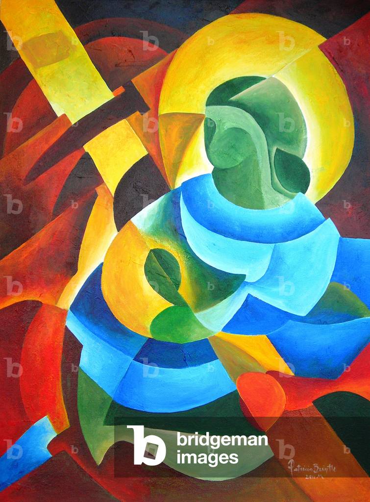 Bild von Gemälde "Madonna und Kind des Kreuzes", 2011 von Patricia Brintle