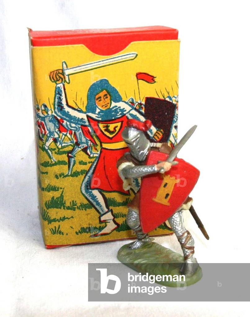 STARLUX MOYEN AGE - CHEVALIER , SOLDAT médiéval, JOUET ancien EUR 60,00