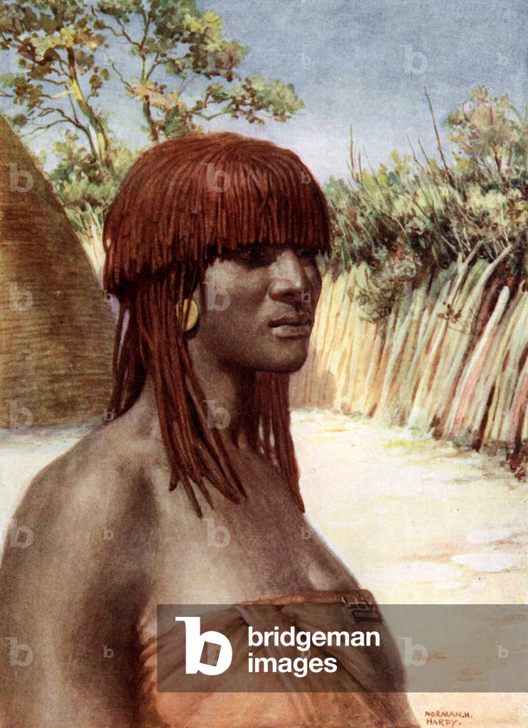 "Pondo Girl: Sud Africa (color lito)" di Norman Hardy