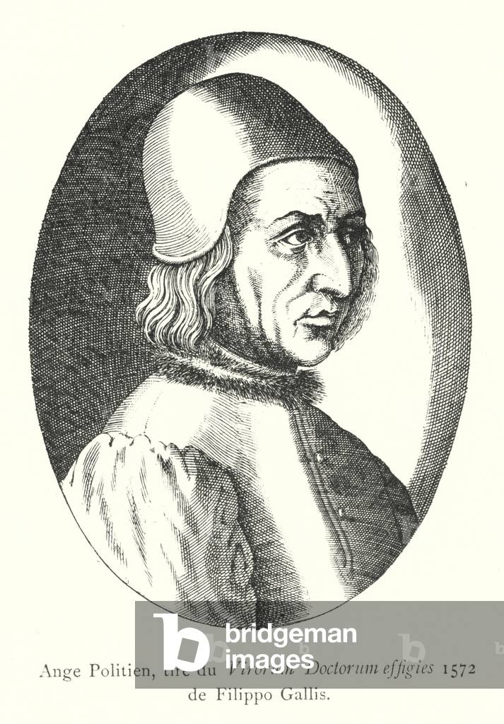 Ange Politien 1801 par Italian School, b/w