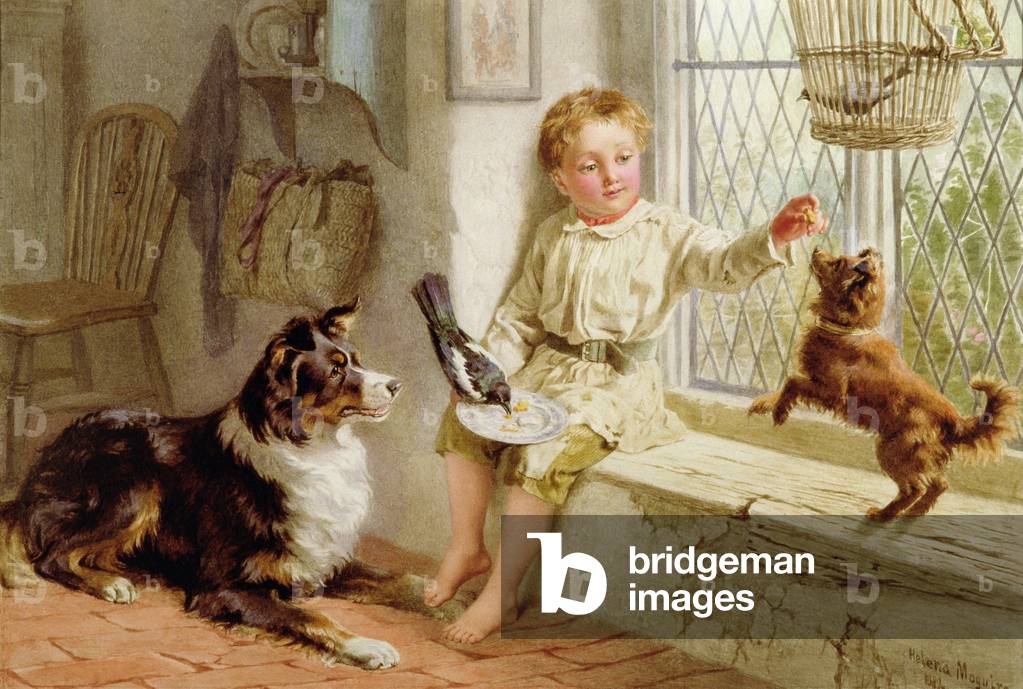 Freunde (w/c auf Papier)