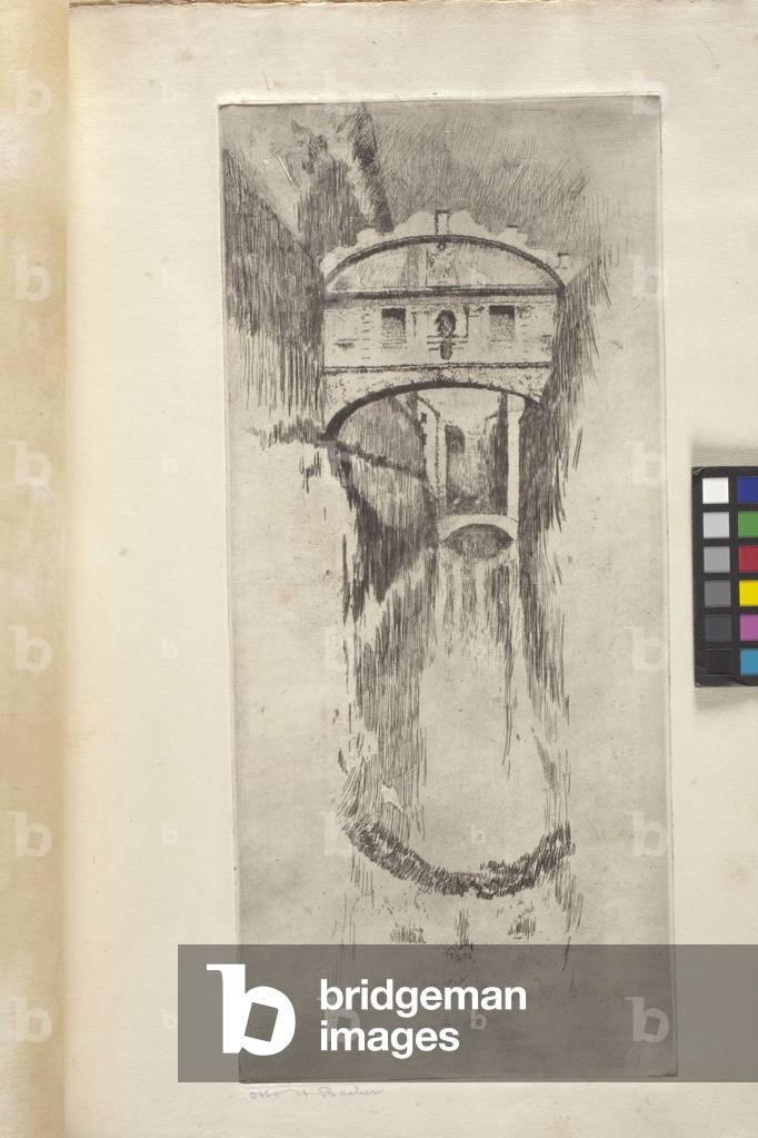 Ponto Sospiri, 1881 (Radierung)