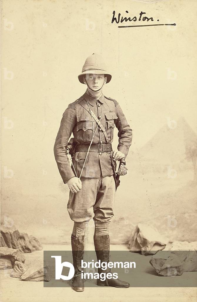 Winston S. Churchill, 1898 (b/w photo)