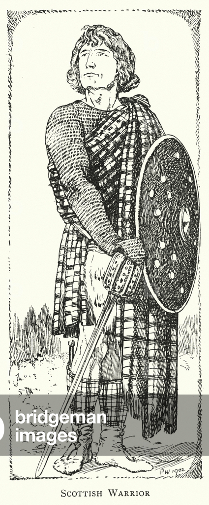 Schottischer Krieger (Litho)