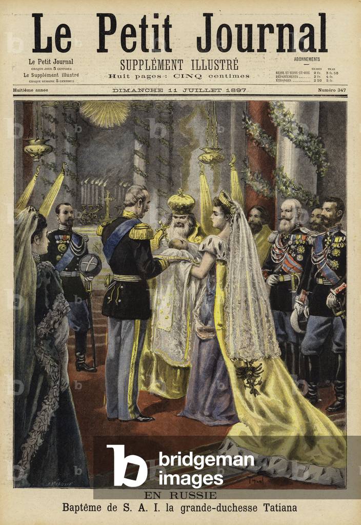 Christening of Grand Duchess Tatiana of Russia by French Artist