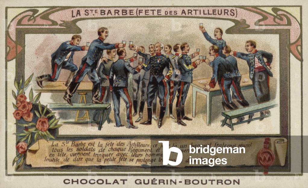 "Festival der Gunners (chromolitho)" 1801 von French School