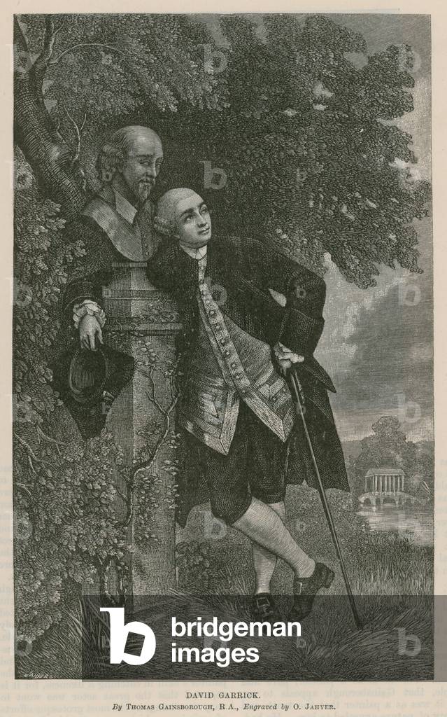 "David Garrick" di Thomas Hosmer Shepherd