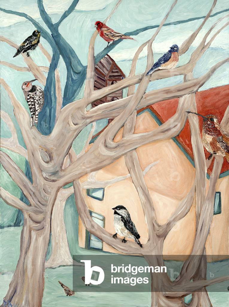 Image of Painting depicting Peach House 2015 by Deborah Eve Alastra