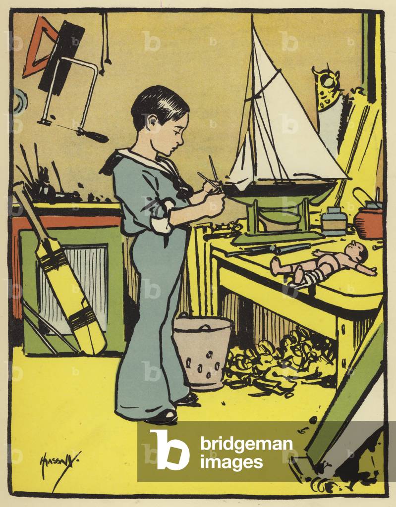 "Handlicher Harry (Farbe Litho)" 1901 von John Hassall