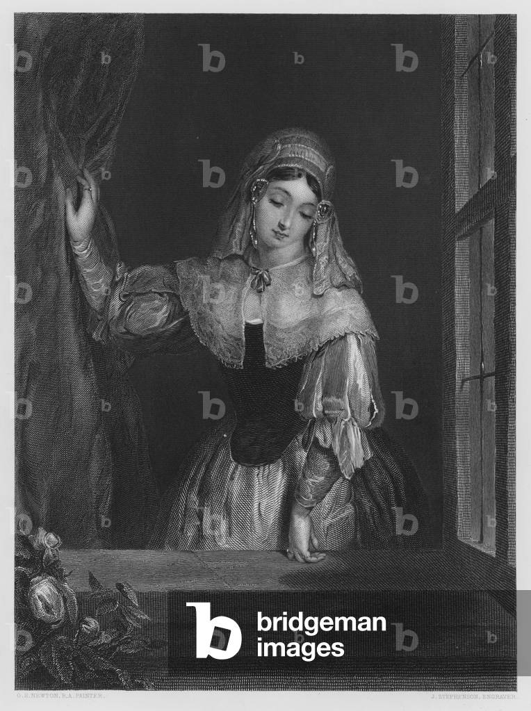 Il battente, dalla foto nella Galleria Vernon (incisione)