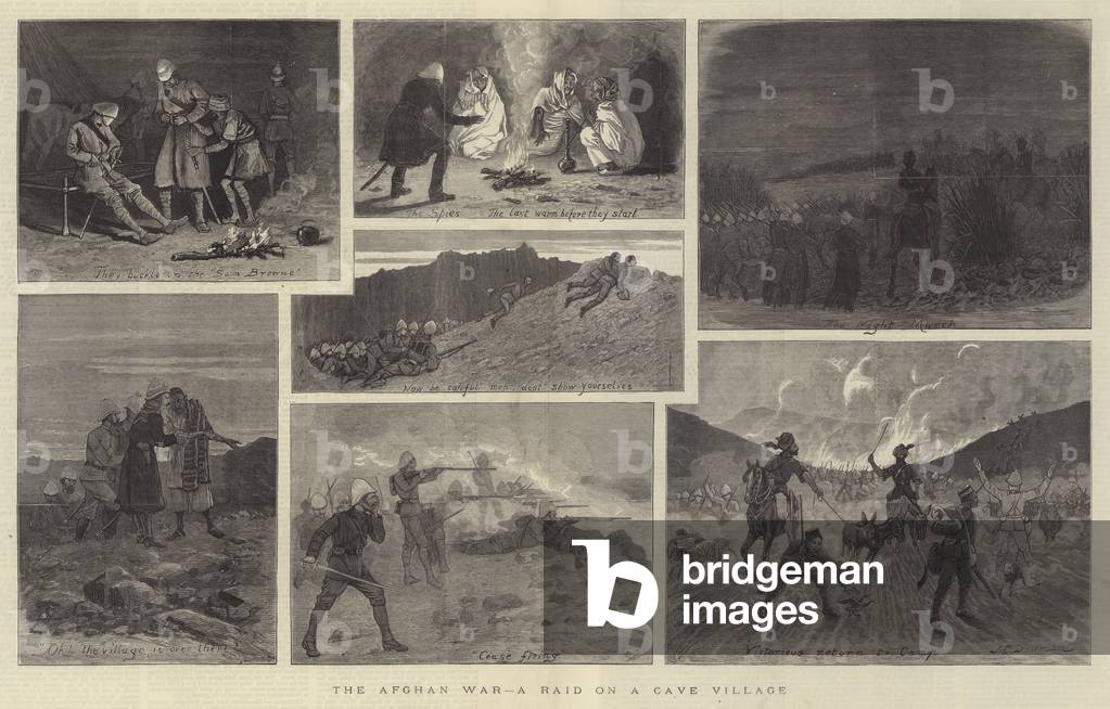"Der afghanische Krieg" von John Charles Dollman, b/w