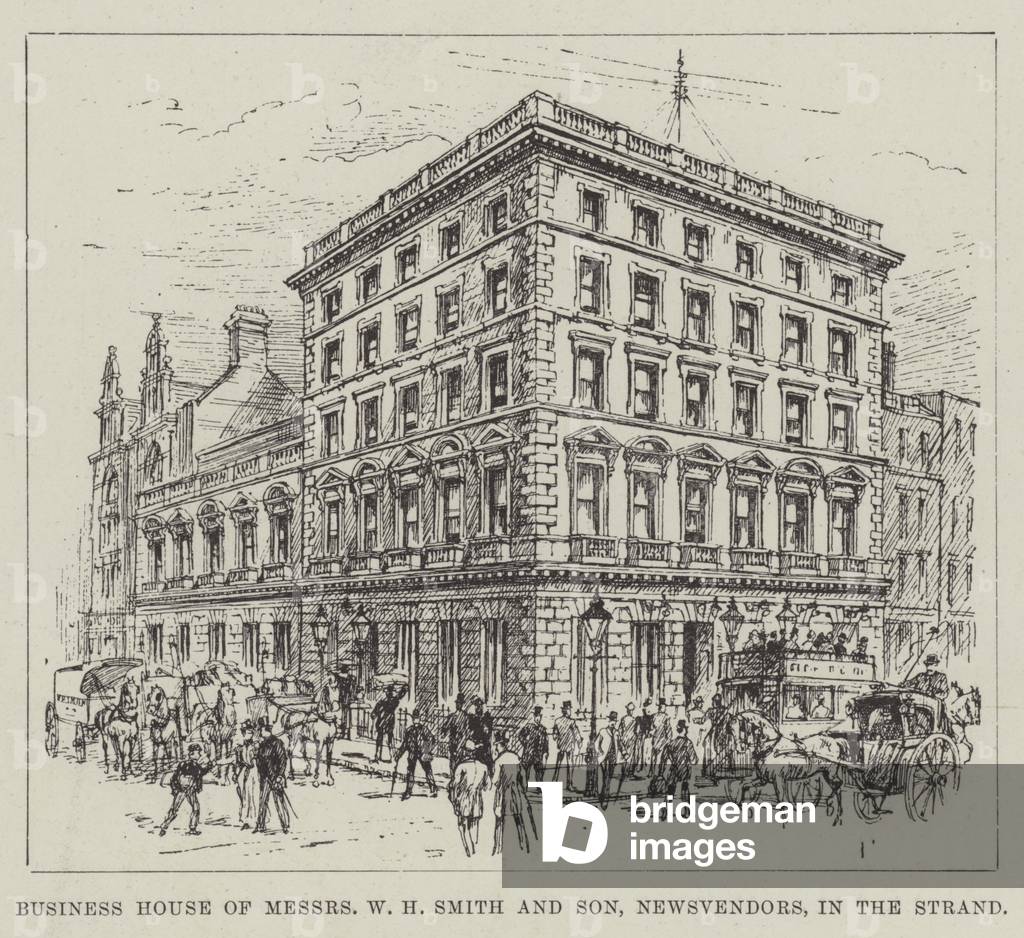 "Business House of Messers W H Smith and Son" 1891 von English School