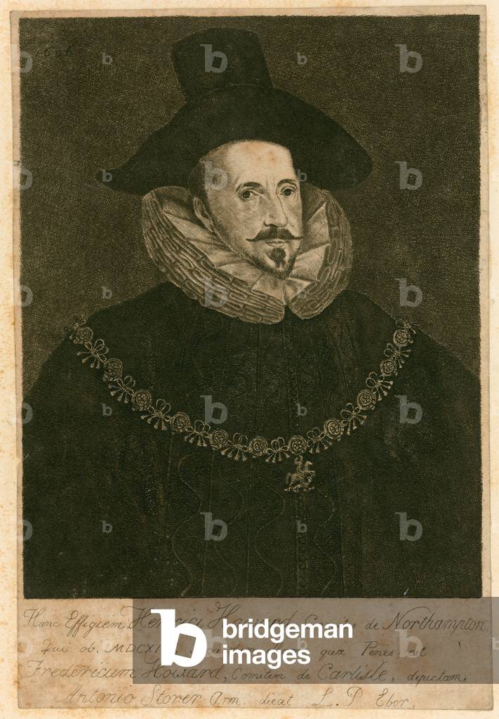 Enrico Howard, 1st Conte di Northampton (incisione)