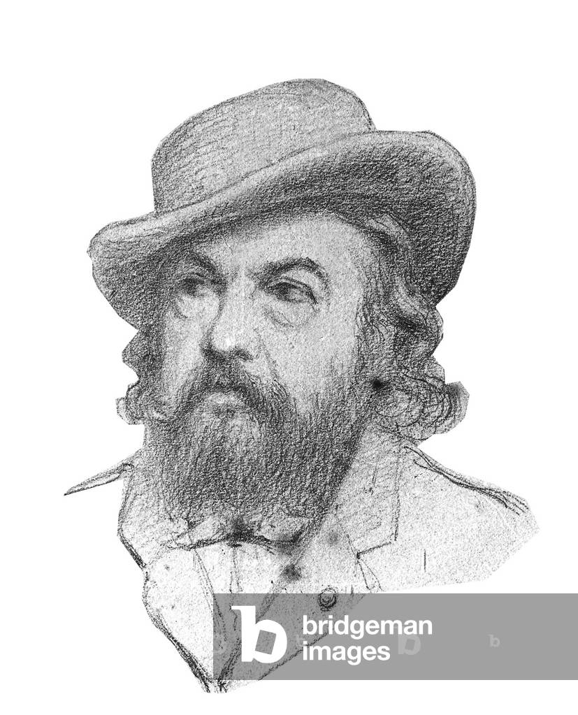 "Theophile Gautier (1811-1872) Französischer Dichter" 1801, b/w