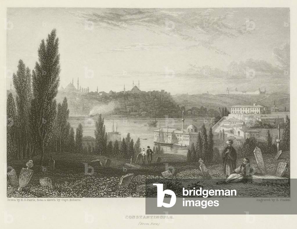 "Konstantinopel" von Edmund Thomas Parris, b/w