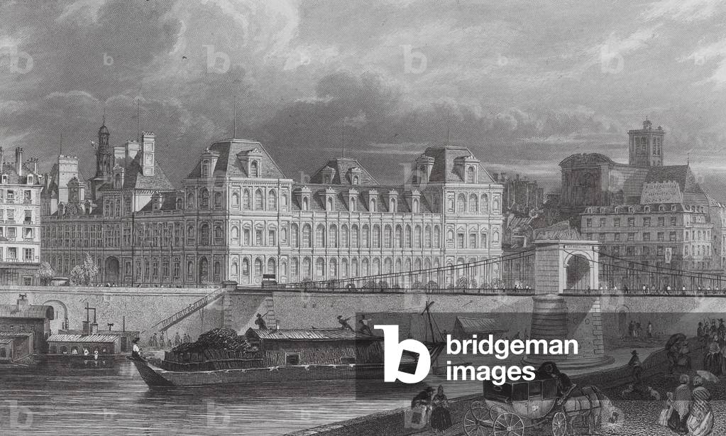Hotel de Ville, Paris (engraving)