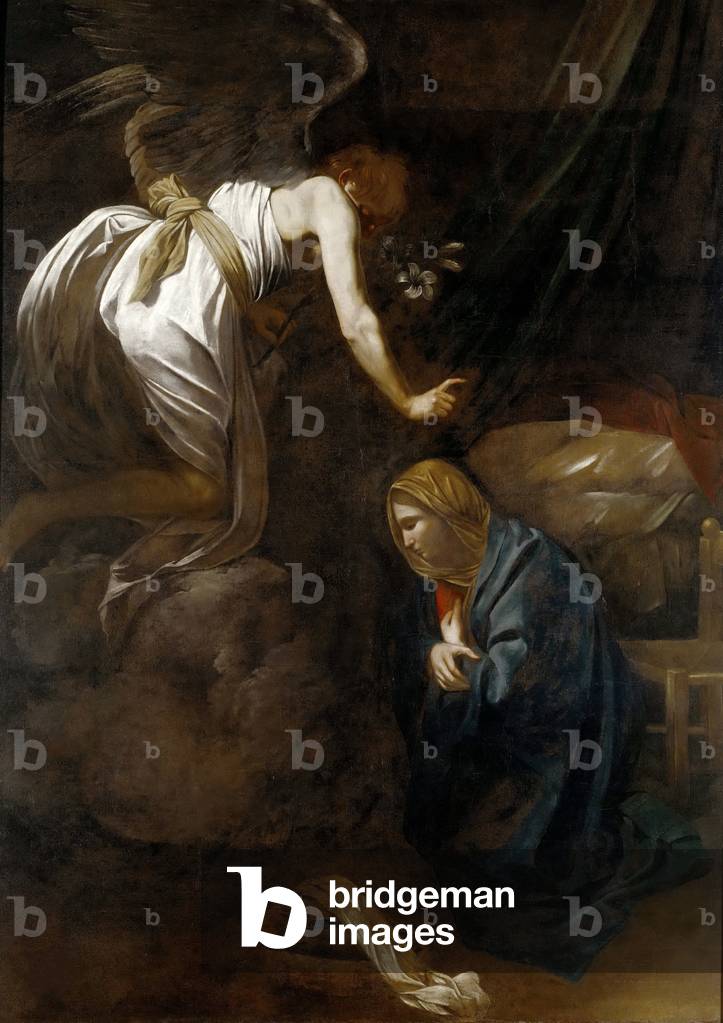 Immagine di Dipinto "L'Annunciazione" 1608 di Michelangelo Merisi da Caravaggio
