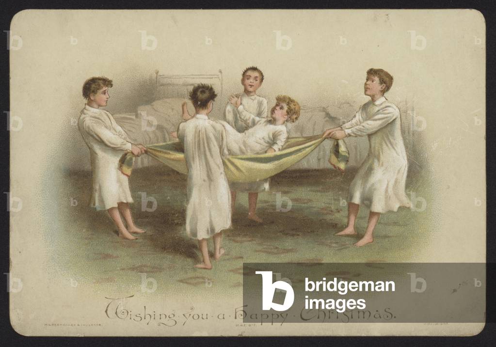 Christmas card (chromolitho) by English Artist