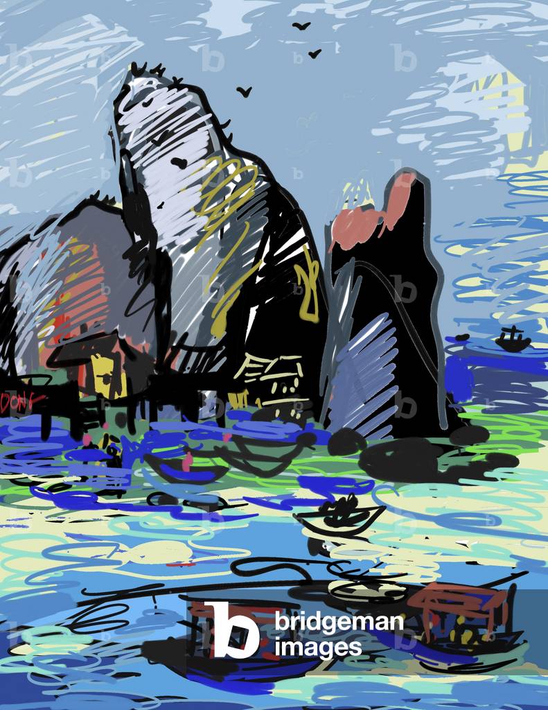 Villaggio di pescatori, 2007 (computer graphics)
