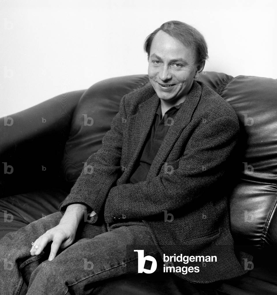 Bild von Fotografie "Michel Houellebecq" 1994 von Louis Monier, b/w
