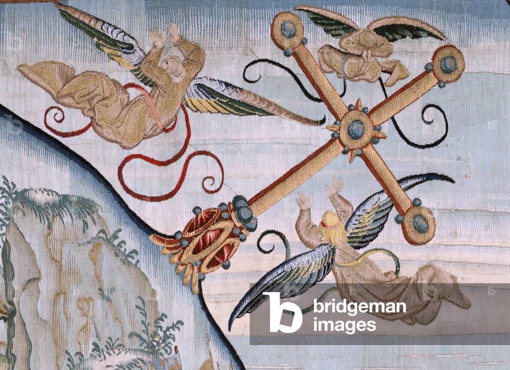 Immagine di Arazzo "arazzo fiammingo. Serie quattro arazzi secondo Hieronymus Bosch. Tribolazioni della vita u