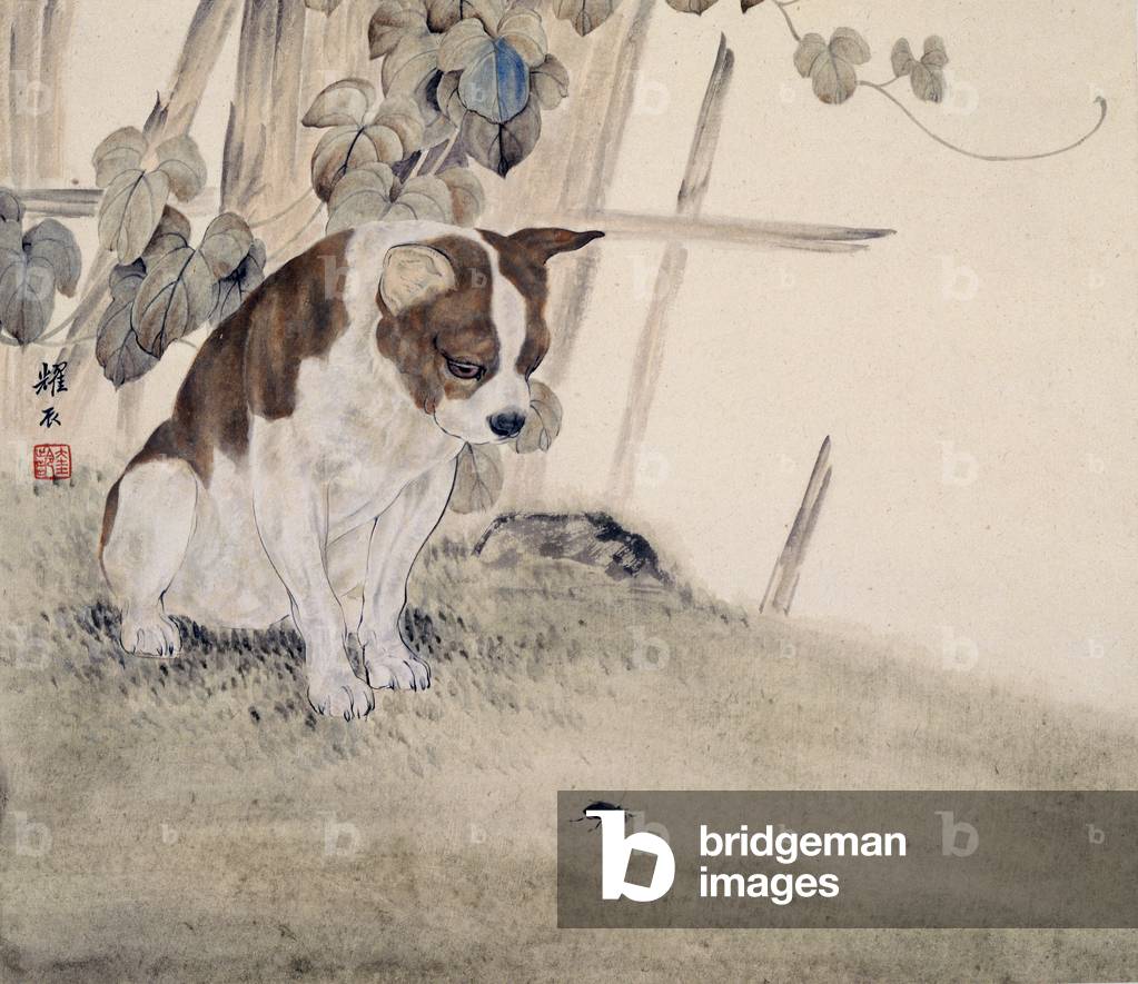 Bild von Zeichnung "Tiere (Tinte und Farbe auf Papier)" 1901 von Liu Kuiling