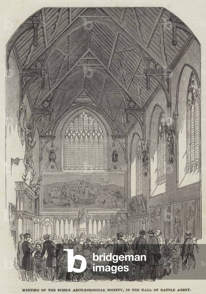 "Treffen der Archäologischen Gesellschaft Sussex" 1852 von English School