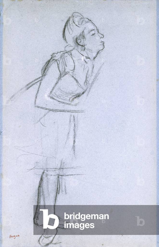 "Profilo di un ballerino" di Edgar Degas