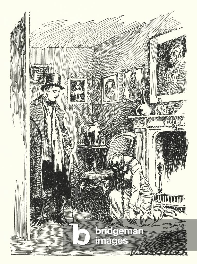 Illustrazione per il quadro di Dorian Gray di Oscar Wilde (lito)