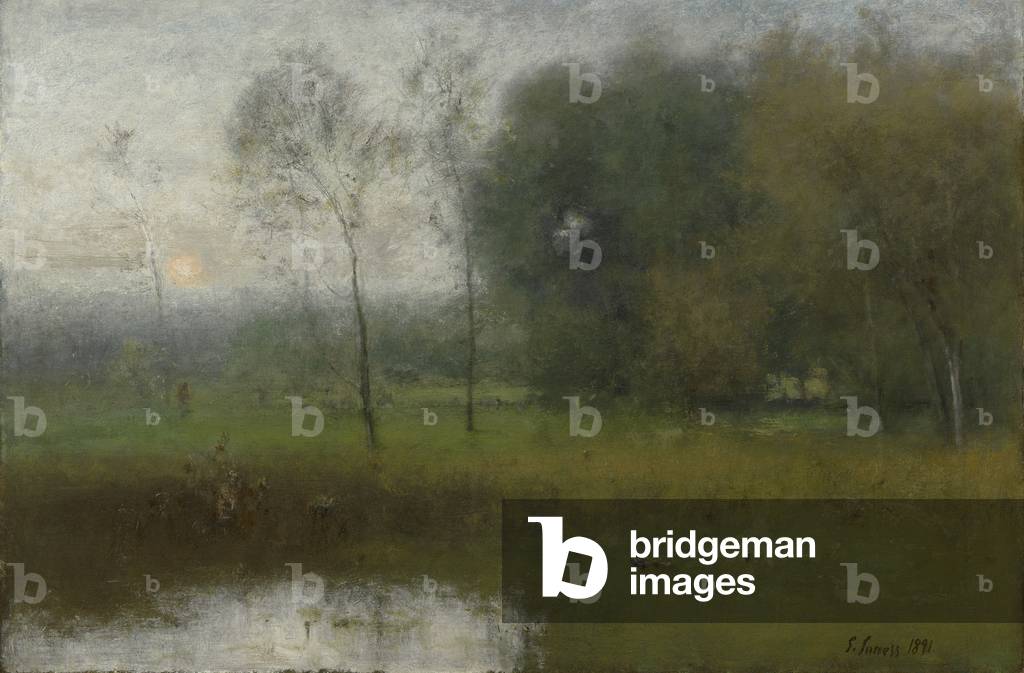 New Jersey Landschaft, 1891 (öl auf leinwand)