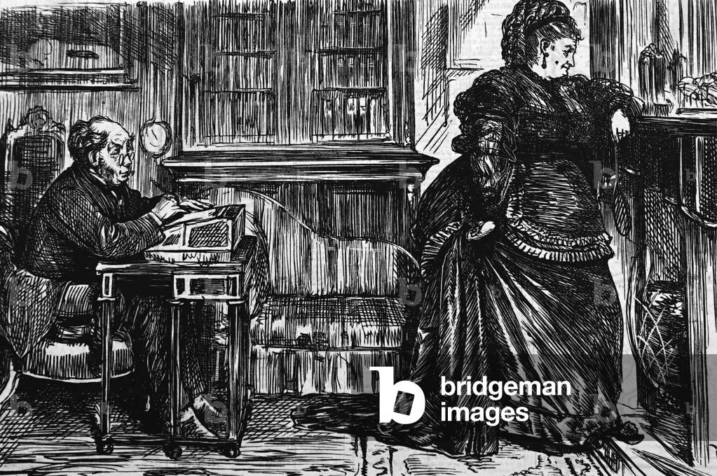 Census Time Again by George Du Maurier, b/w